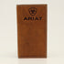 A3548044 Ariat Men's Embossed Logo Brown Rodeo Wallet