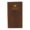 A3549444 Ariat Rodeo Inlay Ribbon Logo Men's Wallet Checkbook Cover
