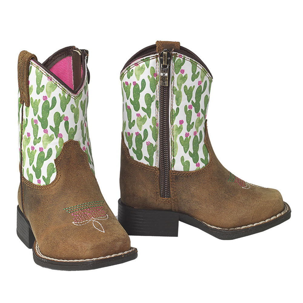 A441000844 Ariat Lil' Stomper Toddler Anaheim Western Cowboy Boot - Cactus Print