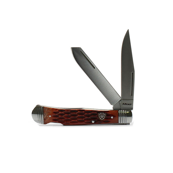 A710010902 Ariat Folding Large Knife 4 1/8'' Muskrat Brown