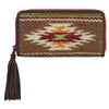 A770008802 Ariat Sheridan Brown Woven Clutch with Fringe Tassel