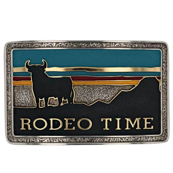 A919DB Montana Silversmiths Dale Brisby Rodeo Time Attitude Belt Buckle