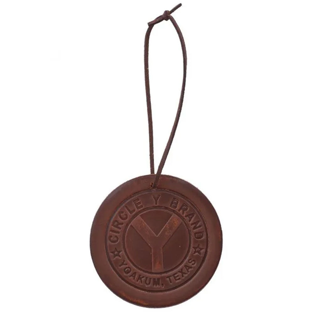 AF-CY-1-LE  Circle Y Air Freshener Round Leather Scent
