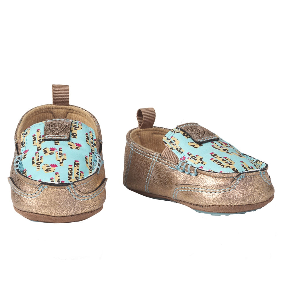 Ariat Lil' Stompers Infant Cruiser Turqouise Cactus Print Piper