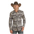 B2S7058 Rock & Roll Dale Brisby Rodeo Print Long Sleeve Snap Shirt