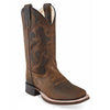 BSY1904 Old West Youth Brown Leather Square Toe Western Cowboy Boot