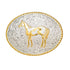 C01574 Crumrine Oval Paint Horse Belt Buckle