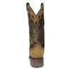 C3788 Corral Ladies Sand Leopard Print Overlay Western Square Toe Boot