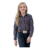 CTW8040003 Cruel Girl Girls' Southwestern Print Snap Shirt