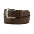 D100014902 3D Men's Belt 1 7/8''-1 1/2'' Floral Basket - Brown
