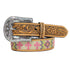 D130002348 Angel Ranch Girls' Western Brown Belt with Embroidery
