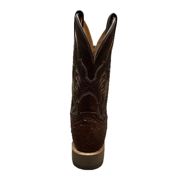 DPP5711 Dan Post Men's Square Toe Premium Ostrich Quill Leather Western Boots