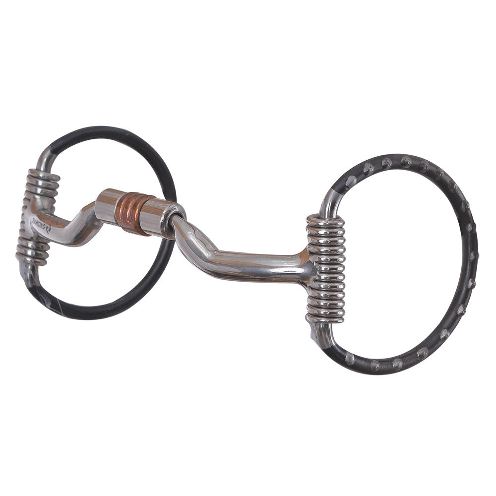 Showman 3.5" O-Ring Snaffle Bit For Mini Horses & Ponies - Broken Loose Ring Design, Nickel Plated