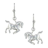 ER3381 Montana Silversmiths Silver Prancing Horse Earrings