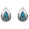 ER5123 Montana Silversmiths Touch of Turquoise Teardrop Earrings