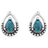 ER5123 Montana Silversmiths Touch of Turquoise Teardrop Earrings