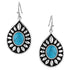 ER5130 Montana Silversmiths Beaming Turquoise Earrings