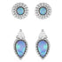 ER5294 Montana Silversmiths Charming Duo Opal Earrings