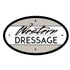 Euro Oval Equestrian Horse Sticker: Western Dressage 1