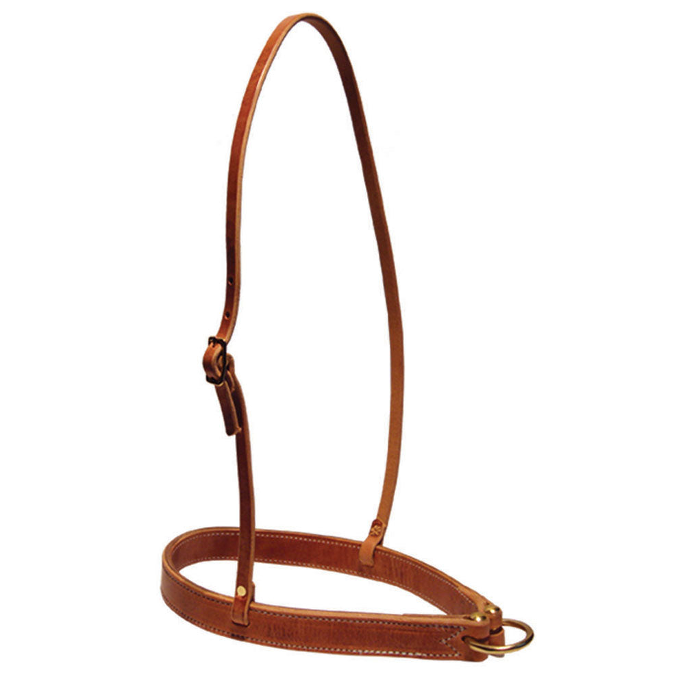 H915 Wire Horse Leather Noseband Hermann Oak Harness Leather