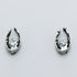 HER1400 Finishing Touch Retro Silver Horseshoe w/Crystal Stone