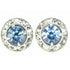 HER8349 Finishing Touch Rhondell Earrings W/Light Sapphire Stone