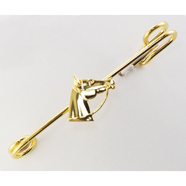 HPN1001 Finishing Touch Gold Horsehead Stock Pin