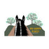 My Happy Place Horse Magnet in Green