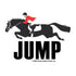 JUMP Rider with Red Coat Horse Magnet