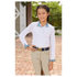 MD500JJ RJ Classics Maddie JR 37.5 Girls English Show Shirt- White with Blue Paisley Floral