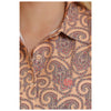 MSW9163001 Cinch Women's Orange Paisley Print Arenaflex Western Shirt