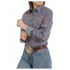 MSW9164195 Cinch Women's Long Sleeve Medallion Multicolor Print Button Shirt