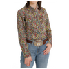 MSW9165031 Cinch Women's Long Sleeve Paisley Western Button Shirt - Multicolor