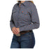 MSW9201035 Cinch Women's Long Sleeve Button Shirt - Blue Print
