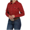 MSW9201036 Cinch Women's Long Sleeve Snap Shirt - Red