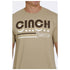 MTT1690505 Cinch Men's Heather Khaki Front Print Tee