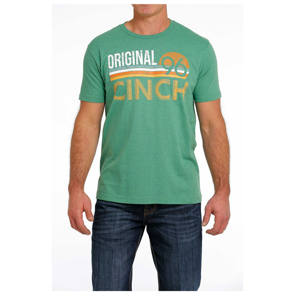 MTT1690520 Cinch Men's Short Sleeve T-Shirt - Heather Green