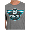 MTT1690546 Cinch Men's Logo Short Sleeve Tee - Heather Grey