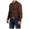 MTW1301061 Cinch Men's Modern Fit Long Sleeve Snap Shirt- Brown