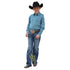 MTW7020094 Cinch Boys Blue Geometric Print Long Sleeve Western Snap Shirt