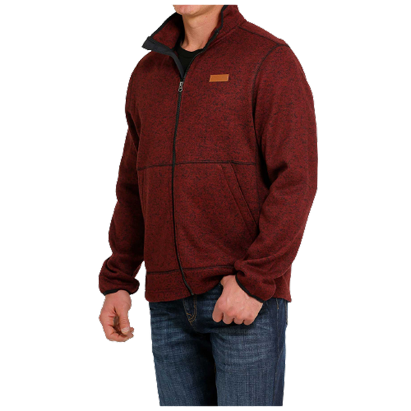 MWJ1584001 Cinch Men's Sweater Jacket - Burgundy