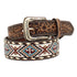 N210005505 Nocona Men's Cross Embroidered Buckstitch Brown Belt
