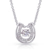 NC3867 Montana Silversmiths Dancing with Luck Horseshoe Necklace