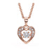 NC3868RG Montana Silversmiths Let's Dance A Little Dance Rose Gold Heart Necklace