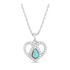 NC5368 Montana Silversmiths Angel Heart Crystal Turquoise Necklace