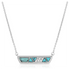 NC5481 Montana Silversmiths High Noon Cobblestone Turquoise Bar Necklace