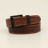 N2714208 Men's HD Xtreme Basketweave Tooled Brown Belt