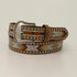 N320003044 Nocona Women's Southwest Embroidered with Round Concho Brown Belt
