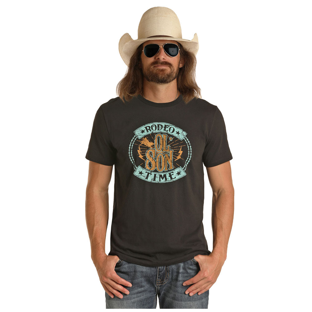 P9-1525 Rock&Roll Denim Dale Brisby "Rodeo Time" Graphic T-shirt