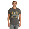 P9-3364 Rock & Roll Men's Dale Brisby Grey Short Sleeve DALE YEAH Graphic Tee